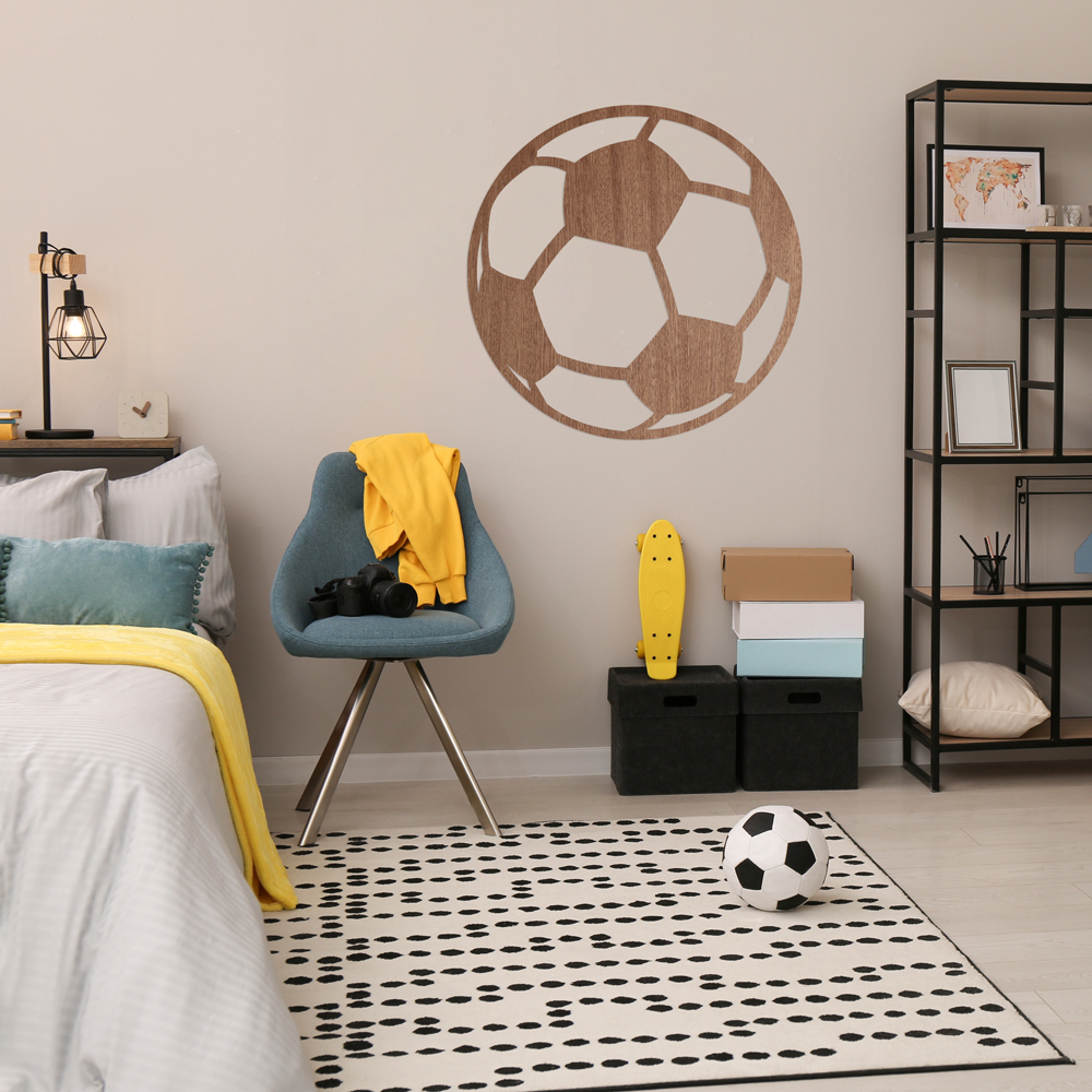 Wanddeko aus Holz | Fußball Wanddeko aus Holz | Fußball