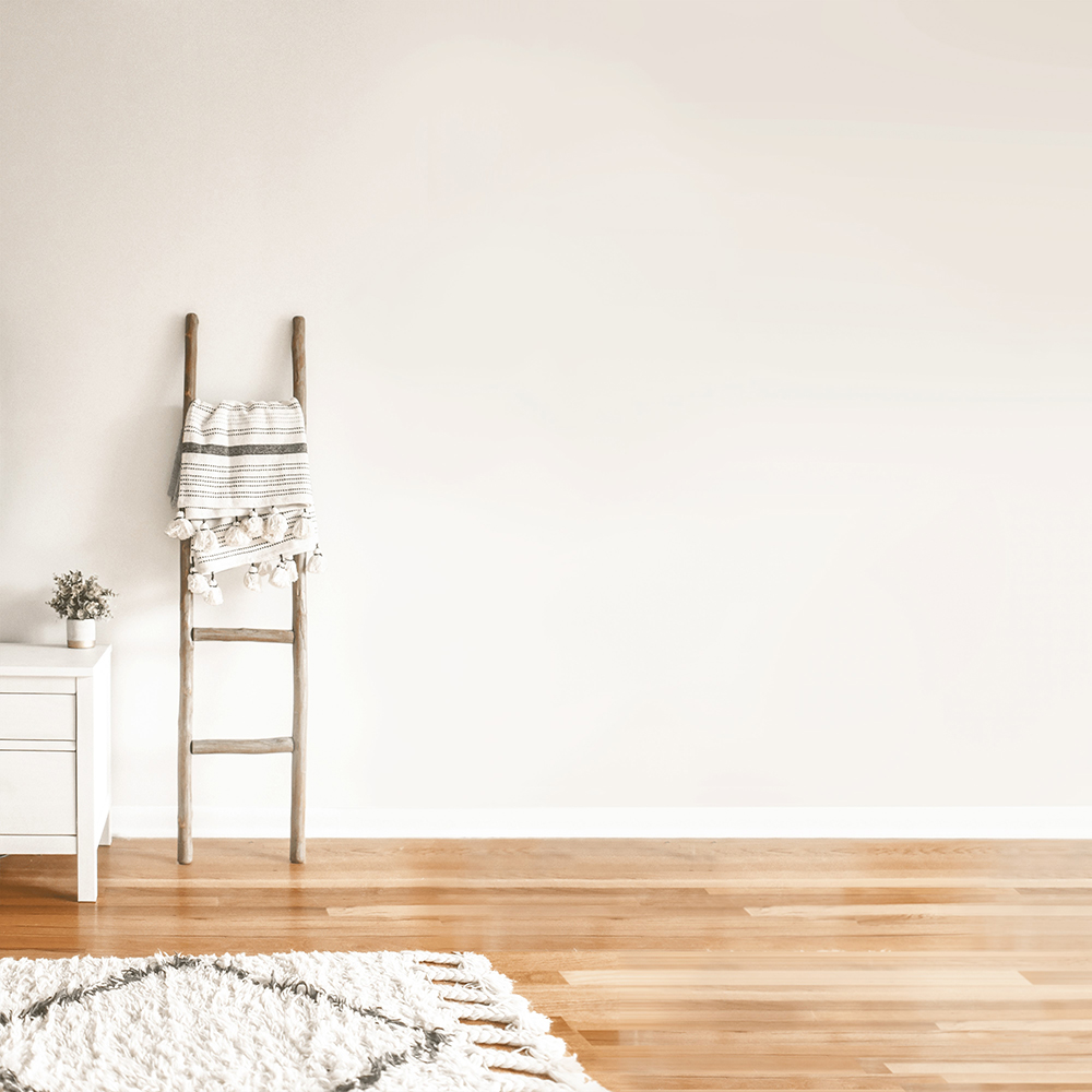 Interior Beispiel - Wandfarbe Innocent Wife Wohneinrichtung mit Wand in der Farbe Innocent Wife