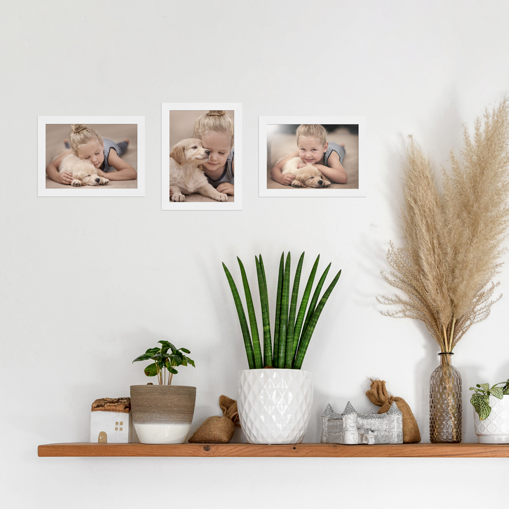 13x18 cm Bilderrahmen in Weiß für Bilder und Fotos