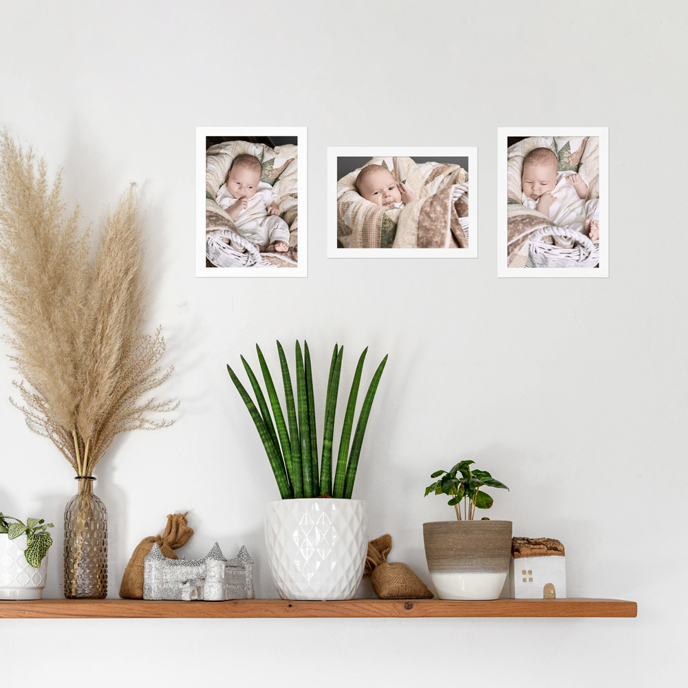 15x21 cm Bilderrahmen in Weiß für Bilder und Fotos