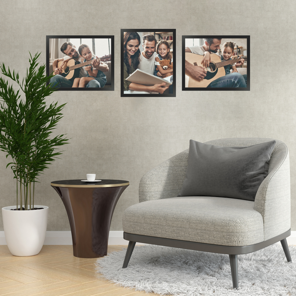 24x30 cm Bilderrahmen in Schwarz für Bilder und Poster