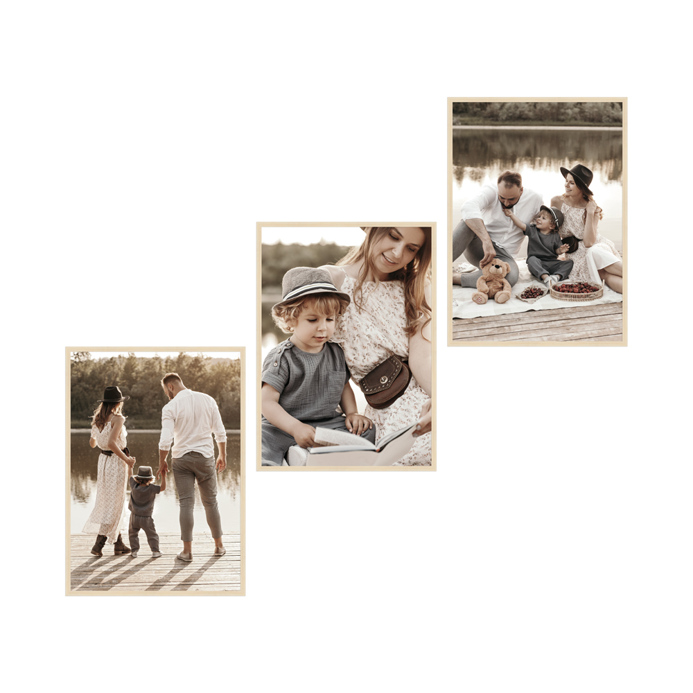 3er Bilderrahmen-Set 50x70 cm | H950