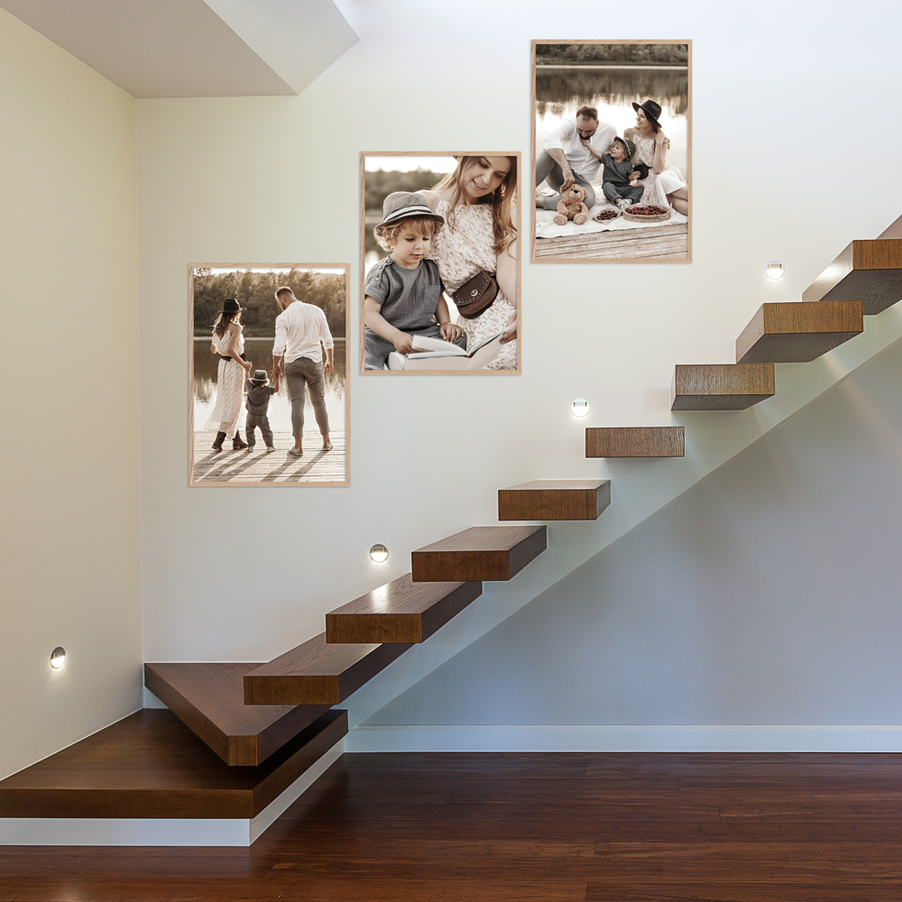 50x70 cm Bilderrahmen in Eiche für Bilder und Poster