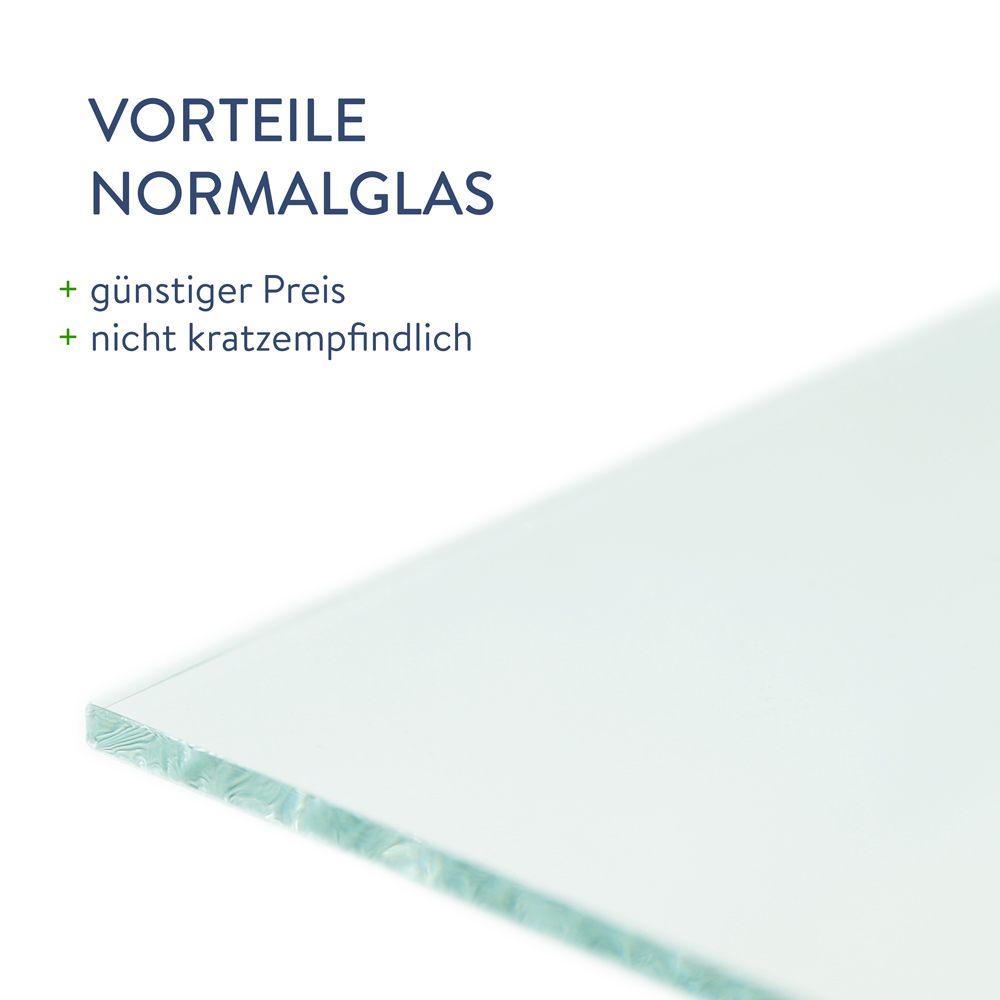 Detailbild und Vorteile von Normalglas