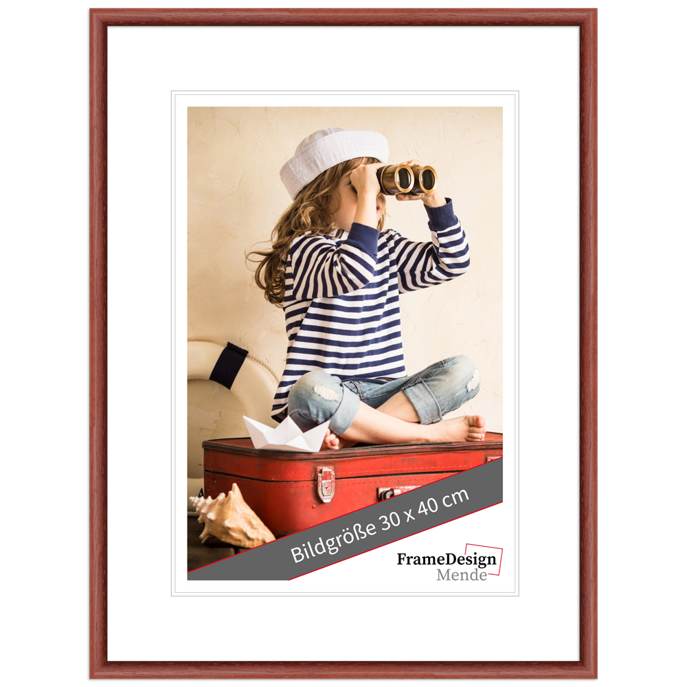 Cadre photo H003 Acajou 30 x 45 cm