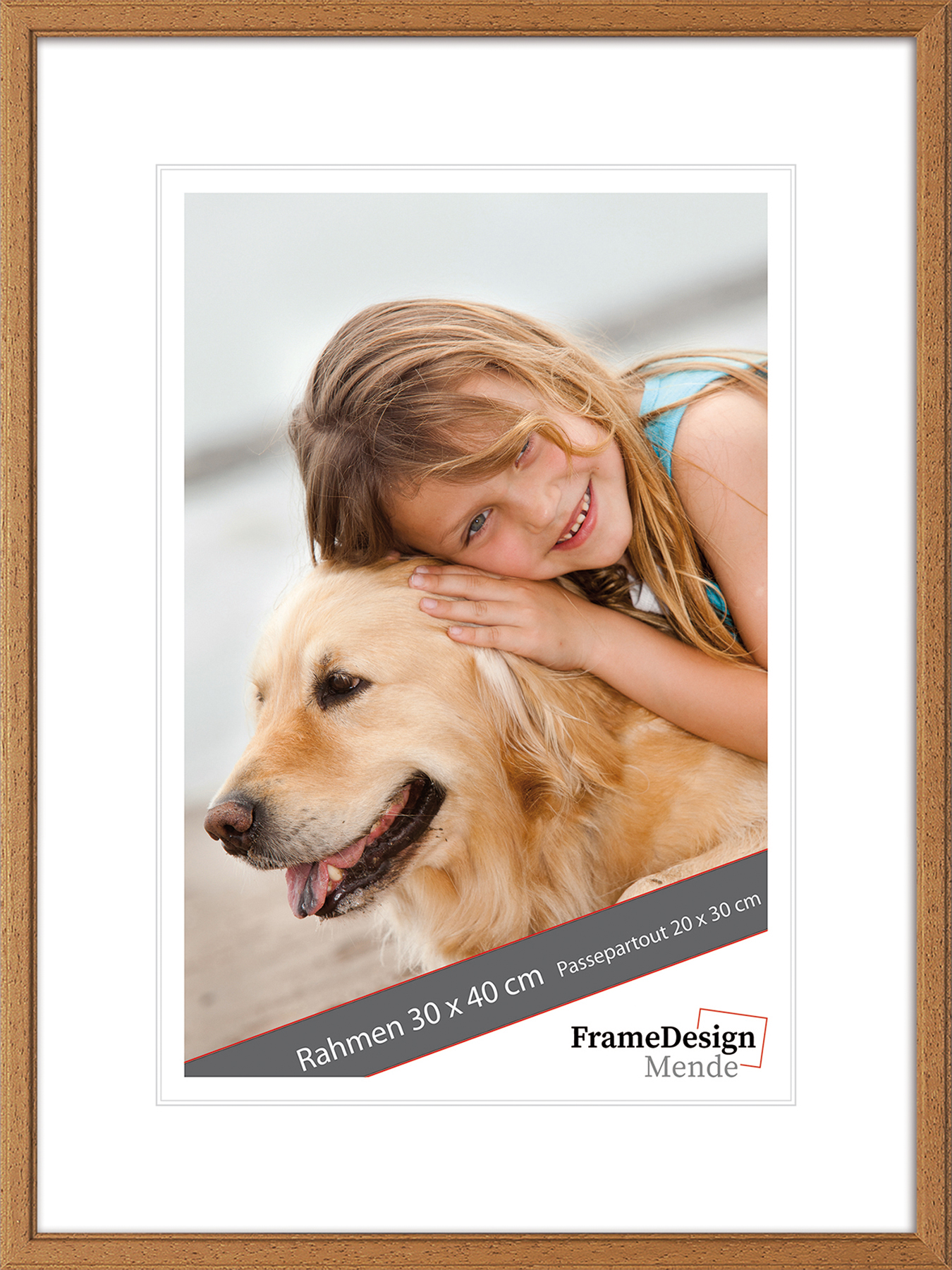 Mende Frames Bilderrahmen H011 Kork 10 x 30 cm aus Holz Made in Germany