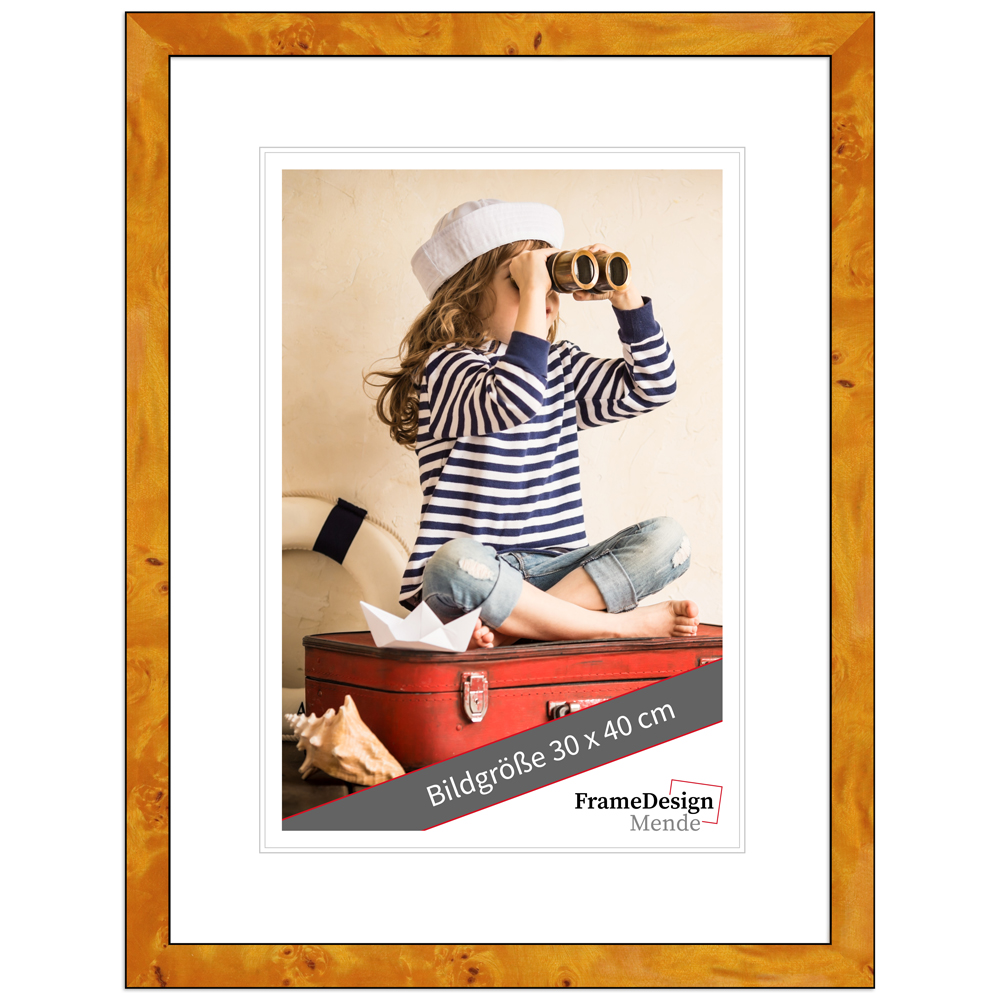 Cadre photo H14C décor en racine, clair 13 x 18 cm