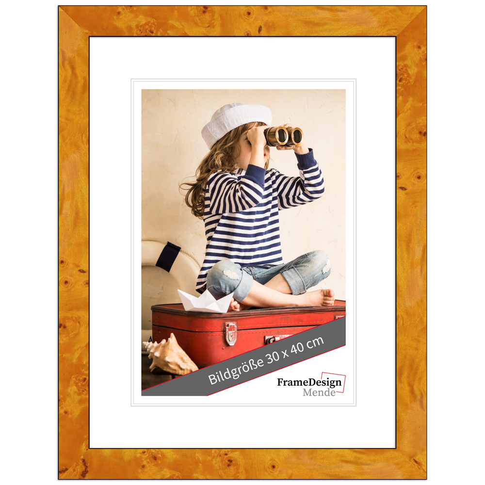 Cadre photo H14D décor en bois, clair 59,4 x 84,1 cm