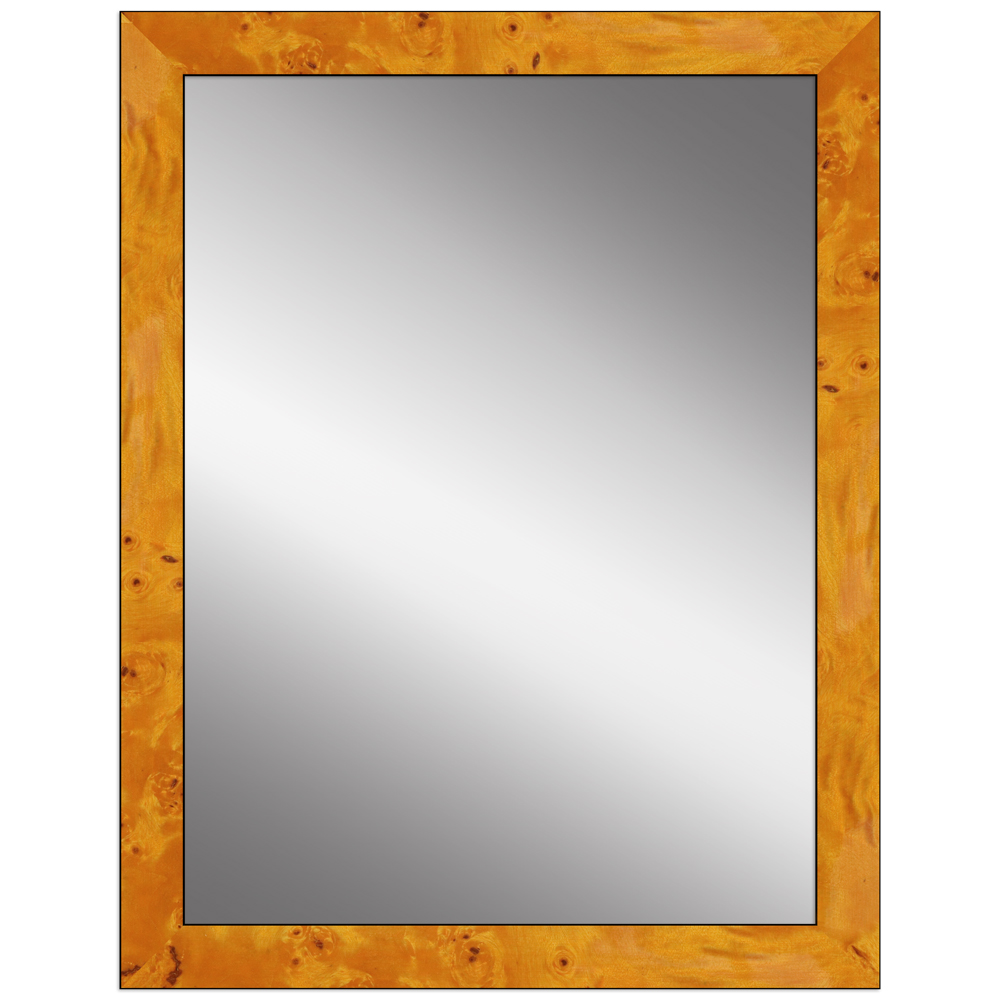 Mende Frames Wandspiegel H14D Wurzeldekor, hell 30 x 90 cm aus Holz Made in Germany