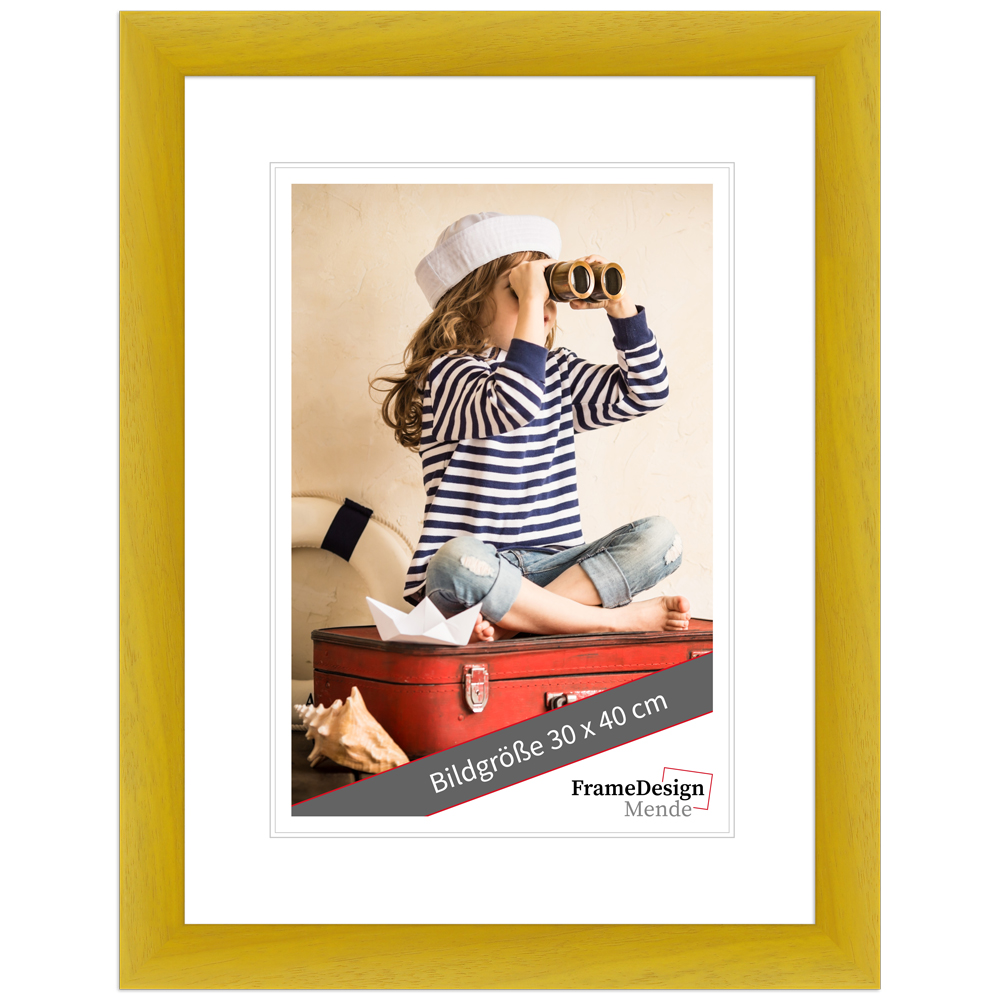 Cadre photo H220 Jaune 40 x 50 cm