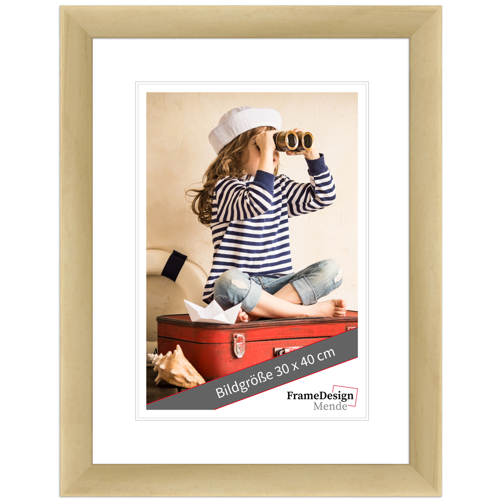 Mende Frames Bilderrahmen H220 Natur 70 x 70 cm aus Holz Made in Germany