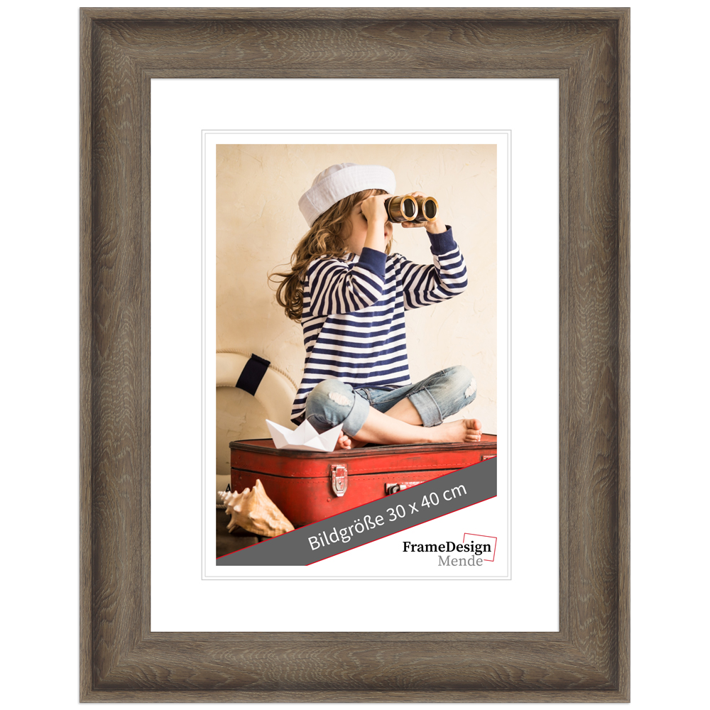 Cadre photo H230 Marron 40 x 40 cm