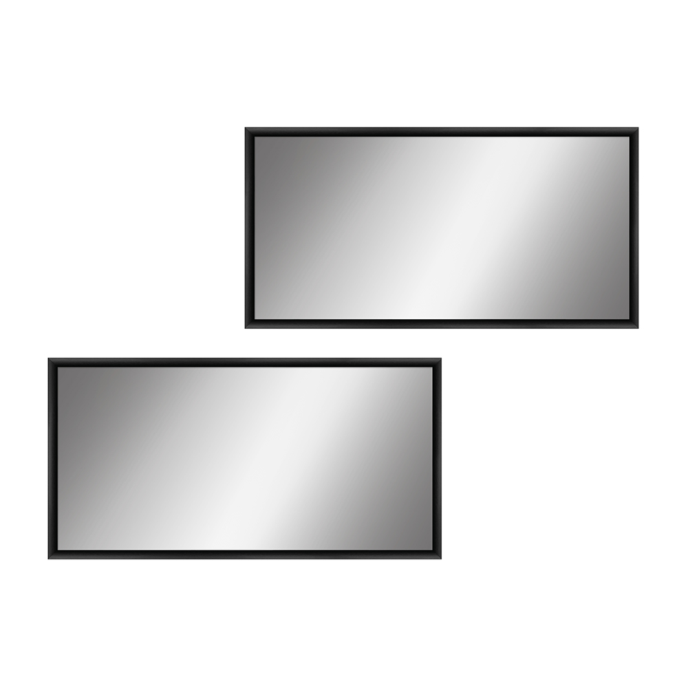 Mende Frames 2er cm-Set mit schwarzem Aluminiumrahmen H270 | 2x 21x41 cm aus Aluminium Made in Germany
