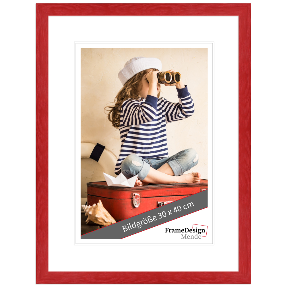 Cadre photo H300 Rouge 15 x 15 Verre ordinaire