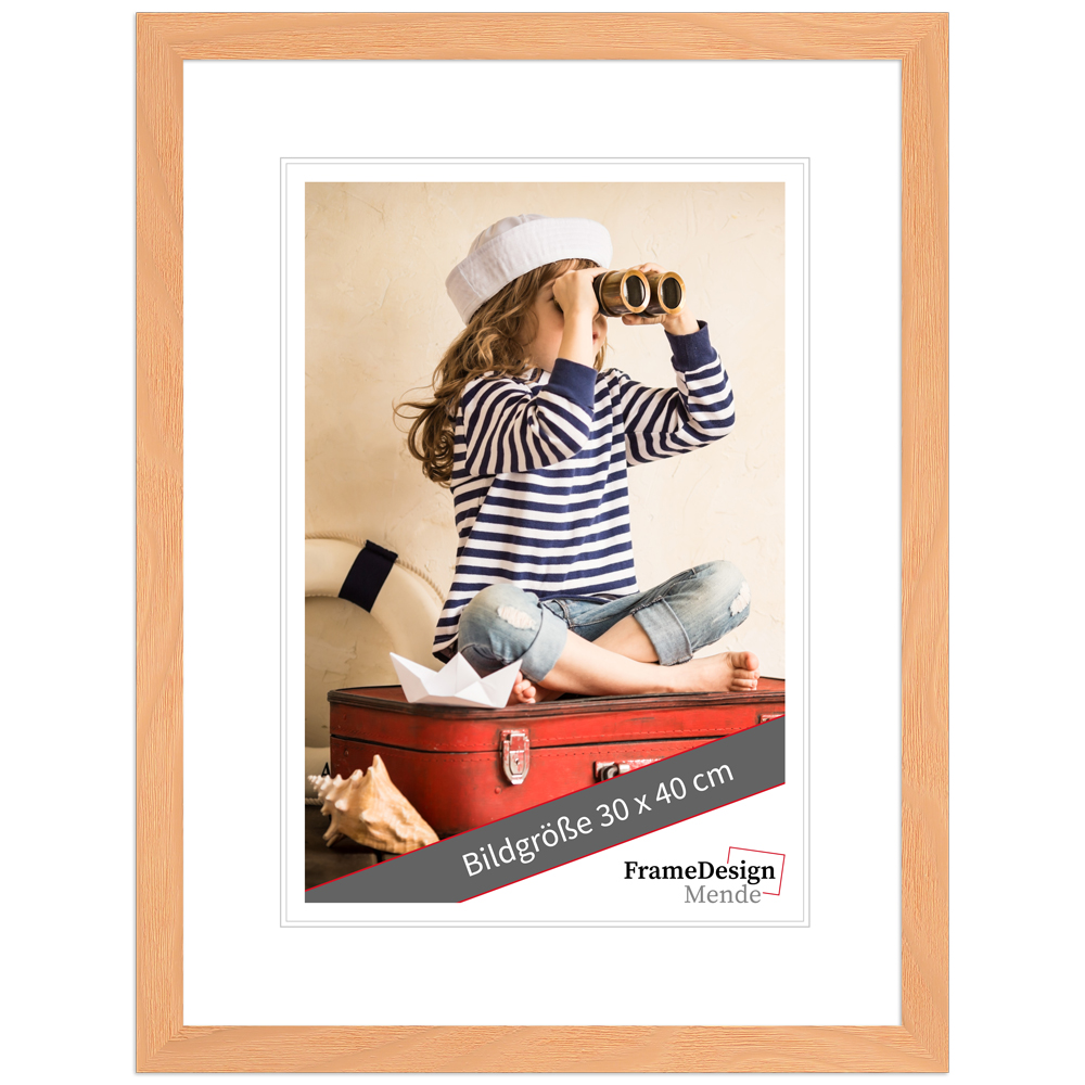 Mende Frames Bilderrahmen H300 Apricot 40 x 40 cm aus Holz Made in Germany