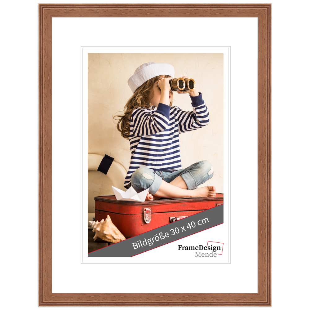 Cadre photo H320 Bois de cerisier 30 x 45 cm