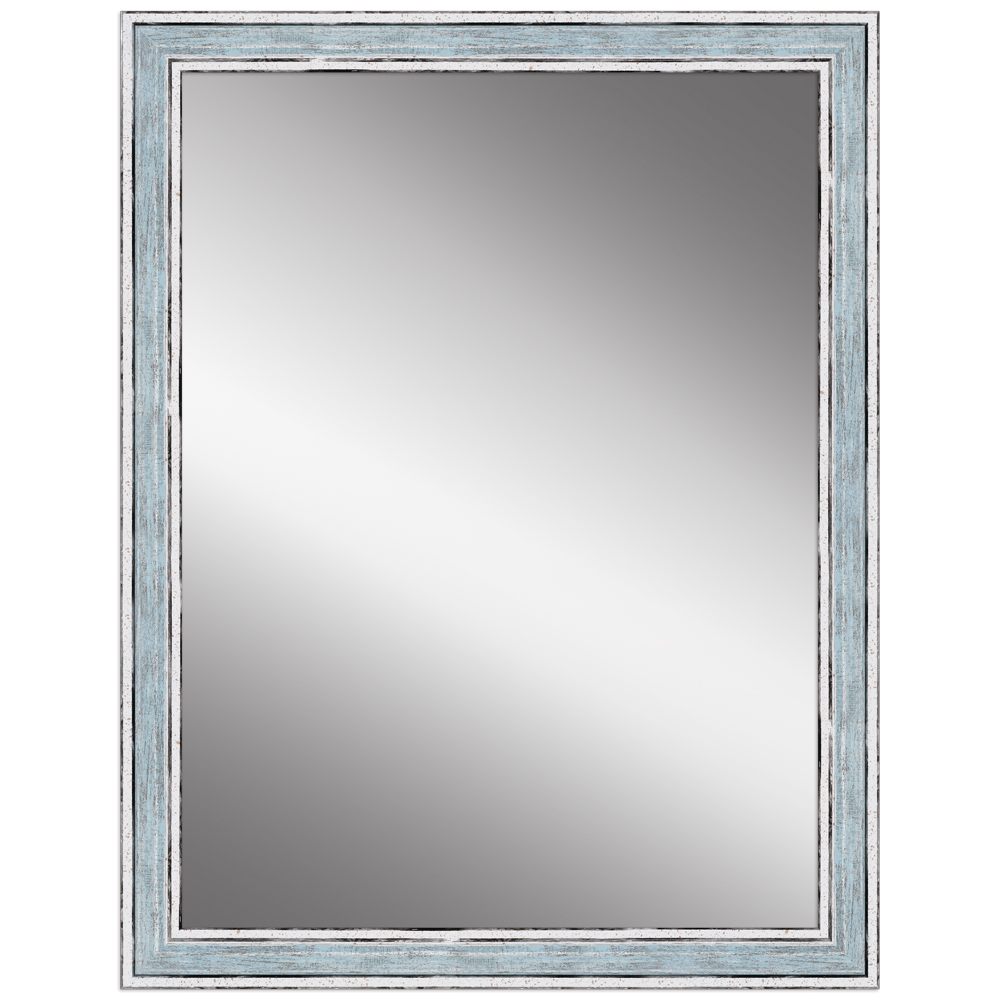 Mende Frames Wandspiegel H460 Blau 24 x 30 cm aus Holz Made in Germany