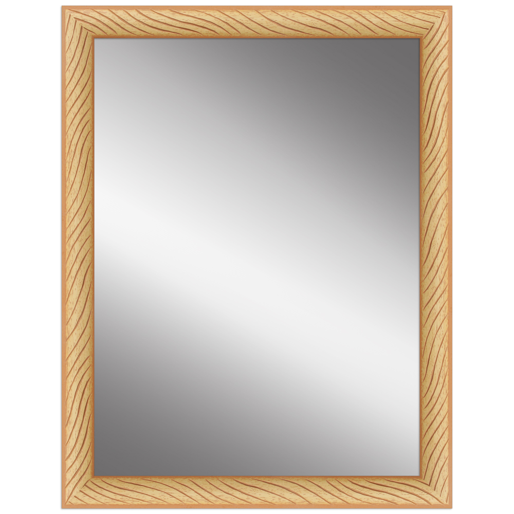 Mende Frames Wandspiegel H502 Mais 50 x 50 Spiegelglas aus Holz Made in Germany
