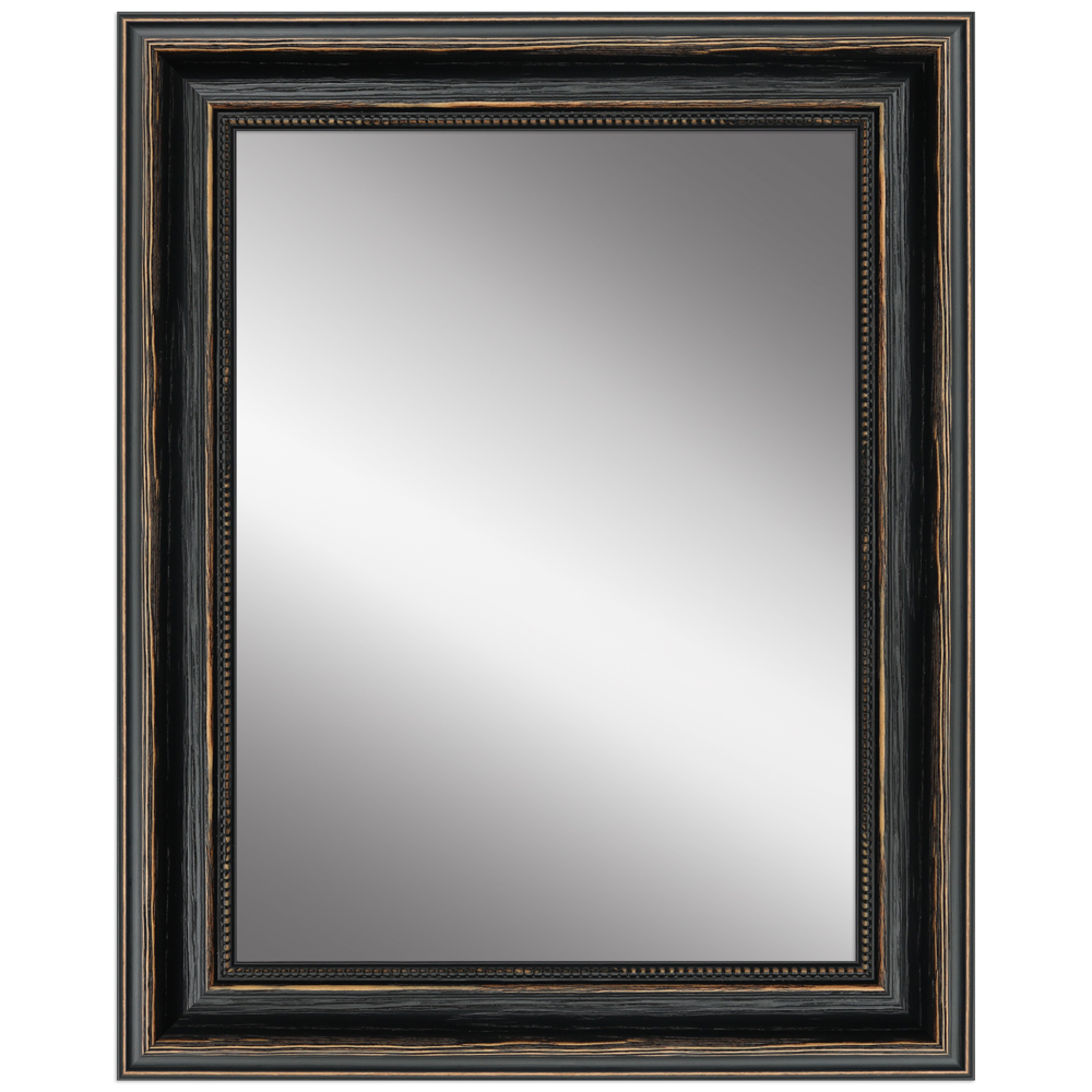 Mende Frames Wandspiegel H550 Schwarz 60 x 60 cm aus Holz Made in Germany