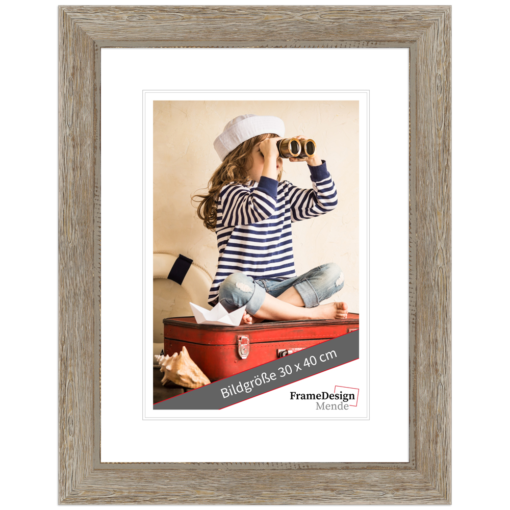 Cadre photo H690 Crème Brun 40 x 40 cm