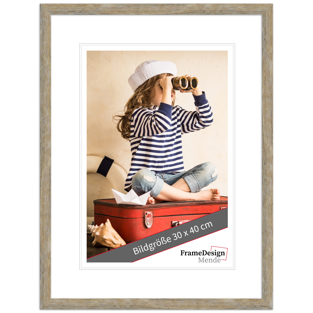 Mende Frames Bilderrahmen H950 Eiche Sonoma 10 x 20 cm aus Holz Made in Germany
