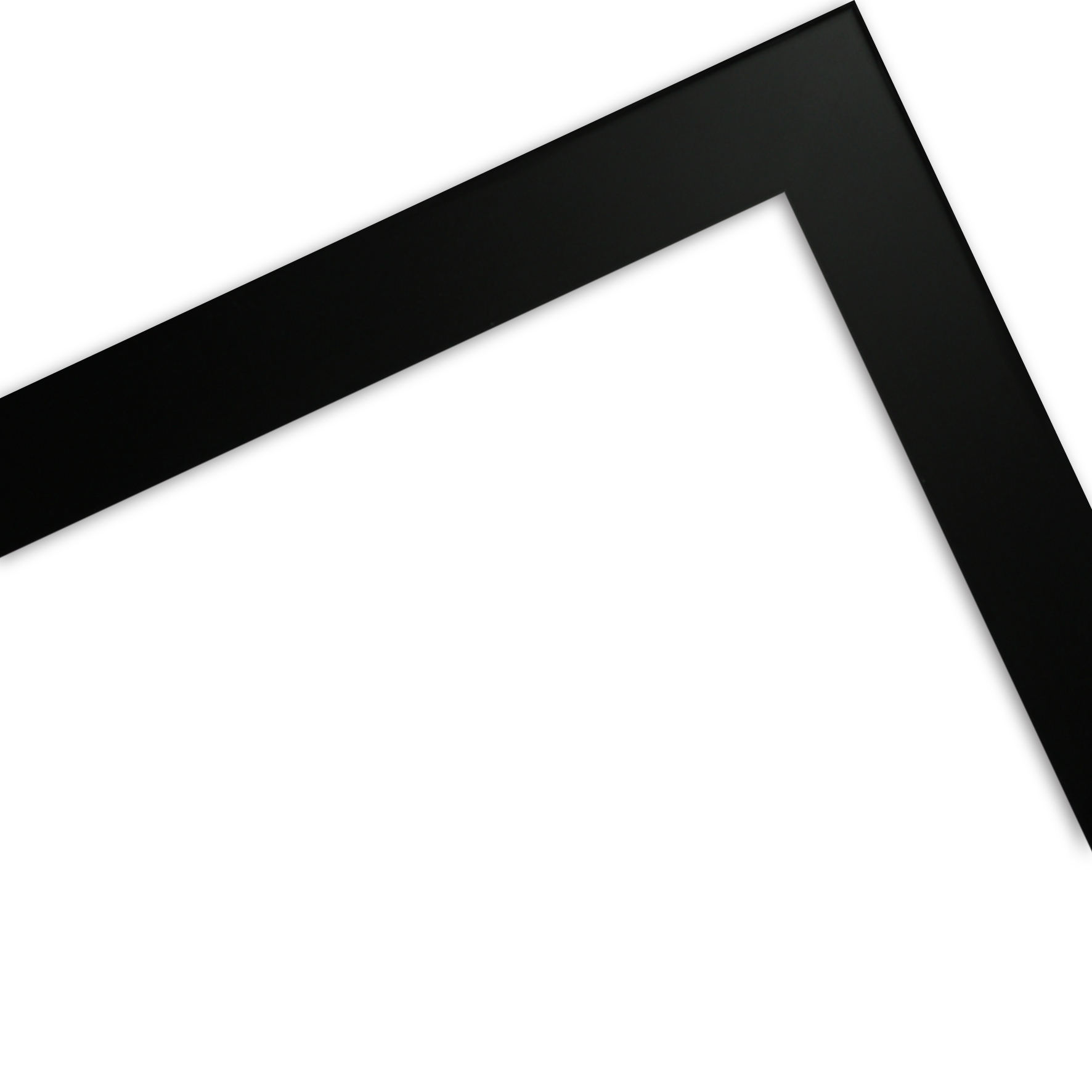 Whiteboard mit schwarzem Rahmen aus Holz