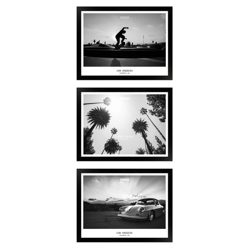 Wandgalerie H960 Schwarz mit Poster - 3er Set | Alex Pohl Edition 7