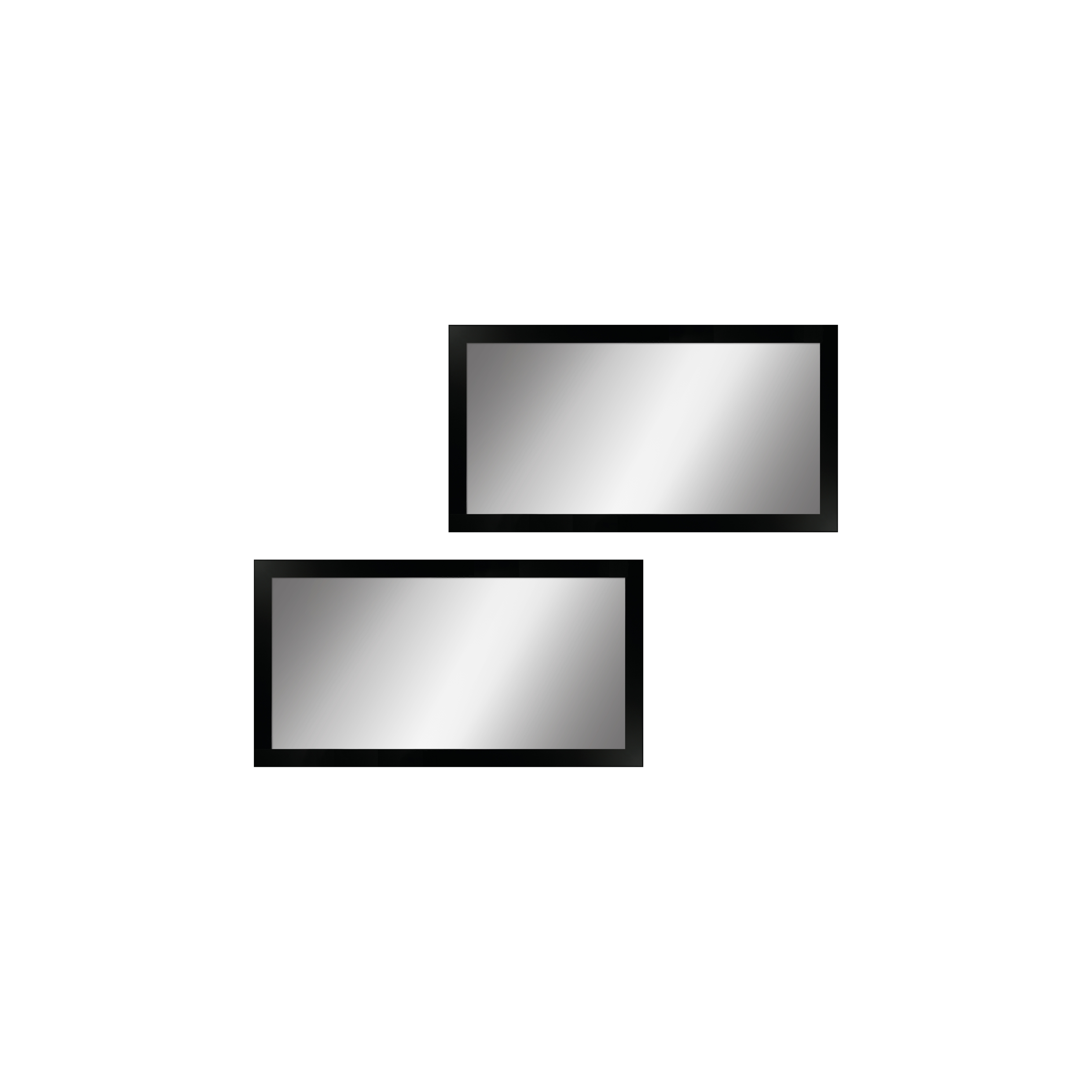 Mende Frames 3er cm-Set mit schwarzem Holzrahmen H960 | 2x 23x43 cm aus Holz Made in Germany