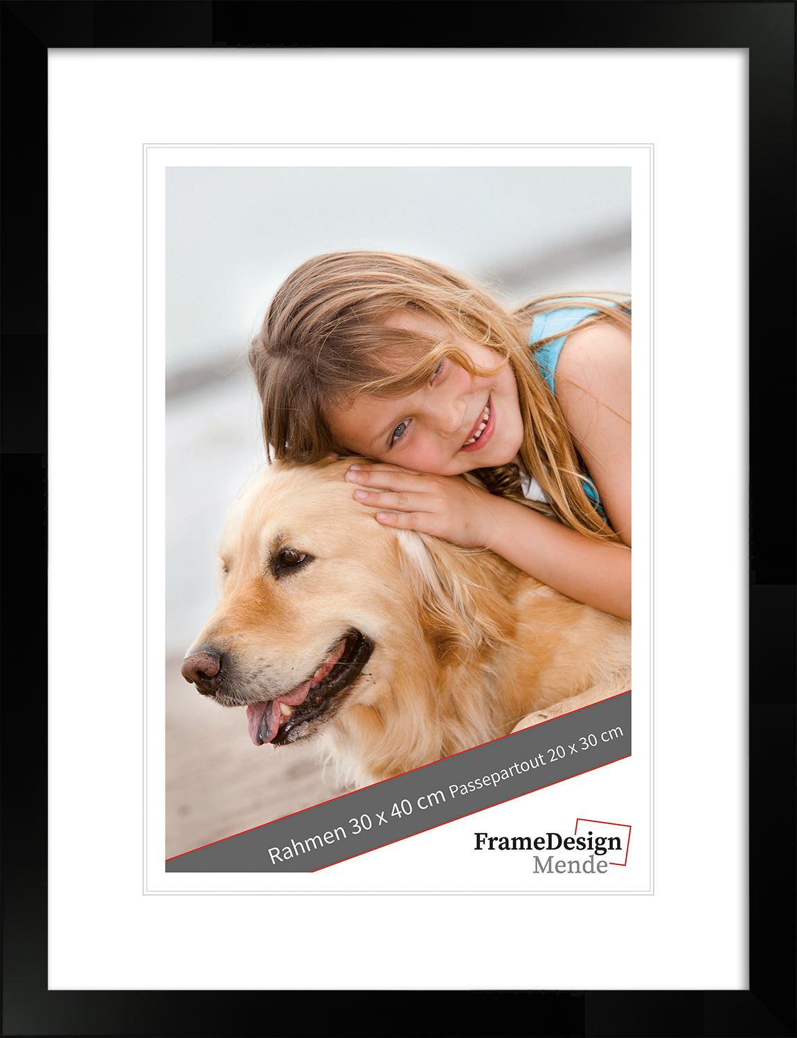 Cadre photo H960 Noir 50 x 70 cm