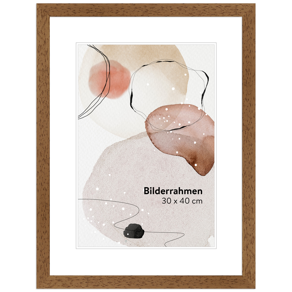 Mende Frames Bilderrahmen H960 Eiche 70 x 70 cm aus Holz Made in Germany