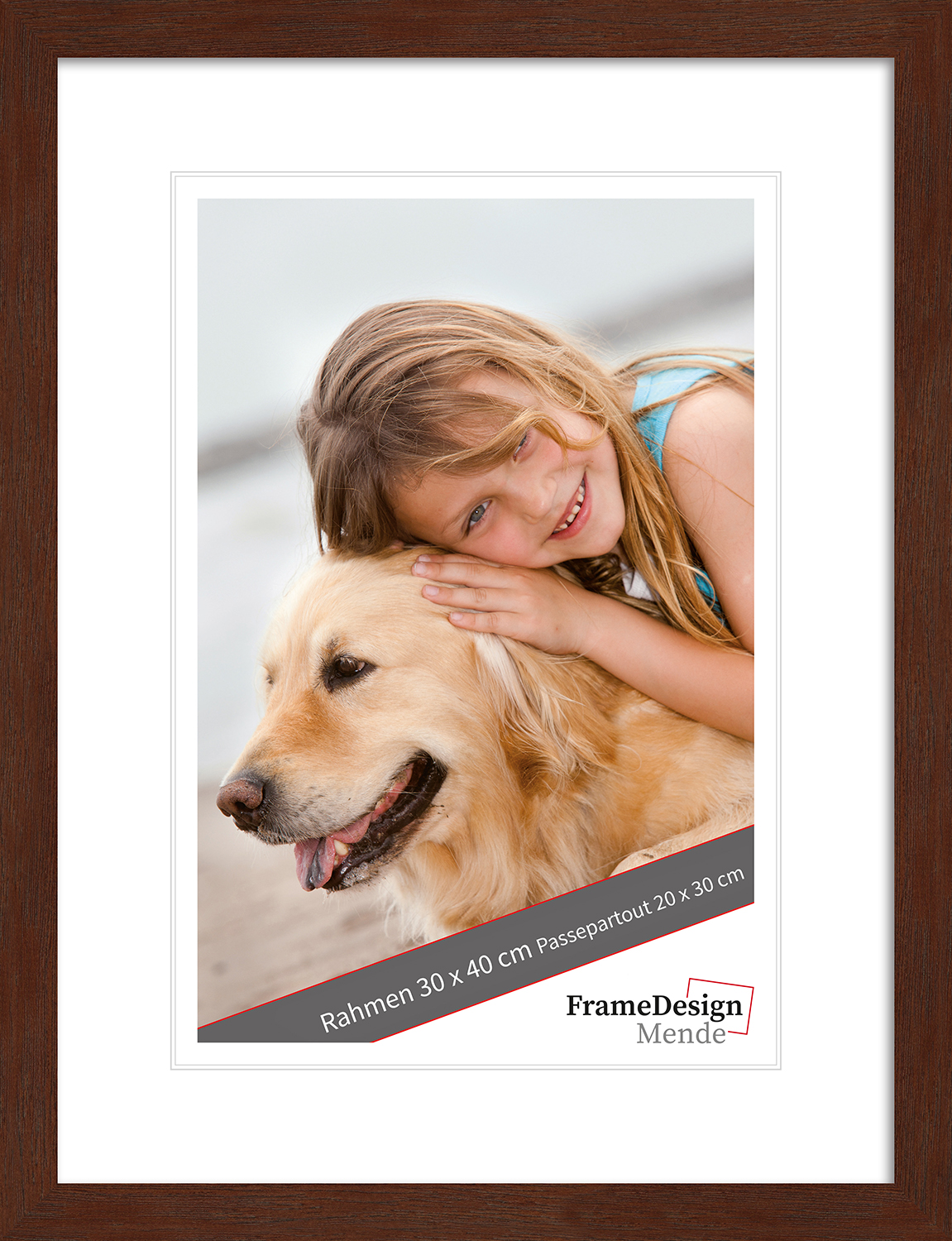 Cadre photo H960 Noyer 30 x 45 cm