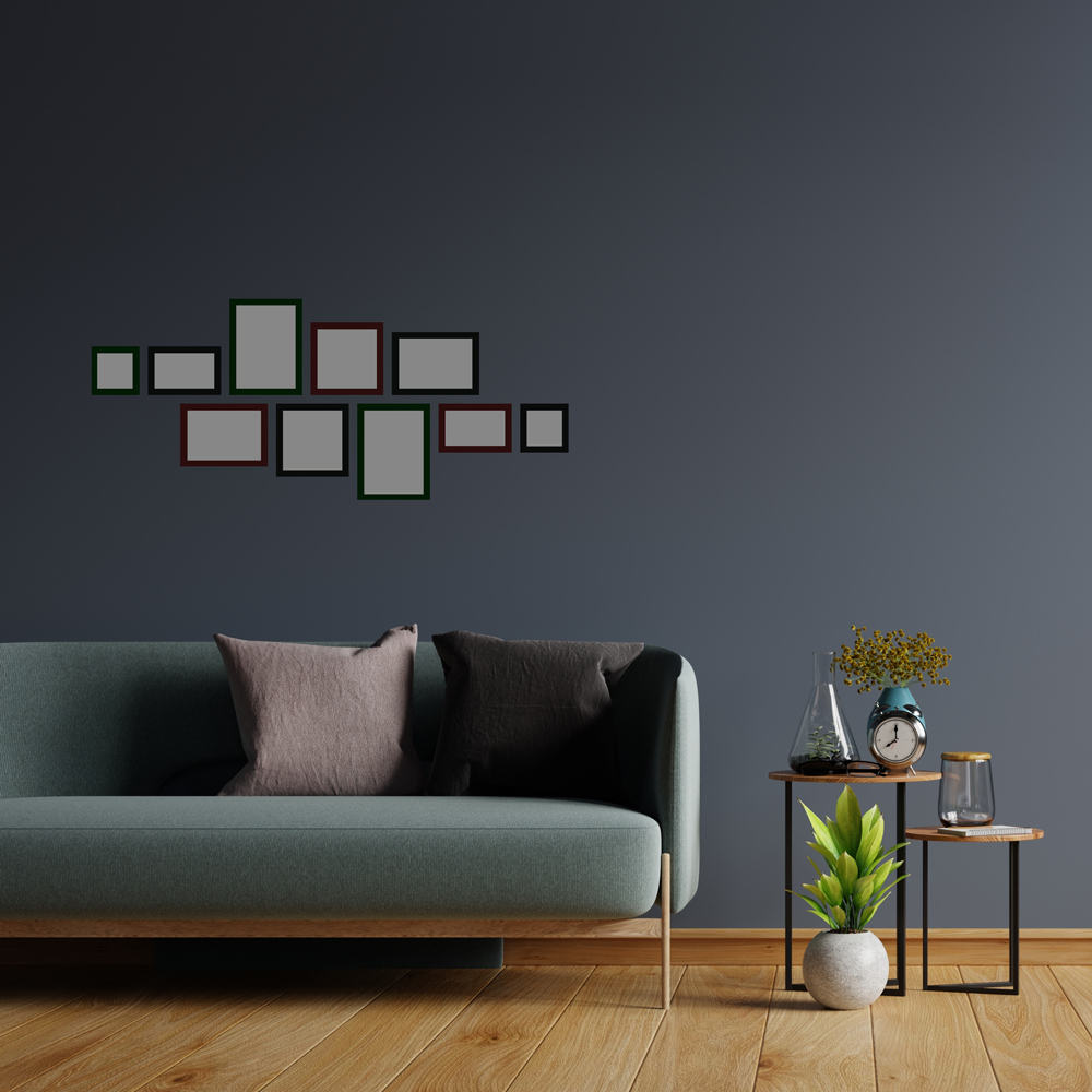 Mystery Box Bilderrahmen Set für Bilderwand | Dark colored