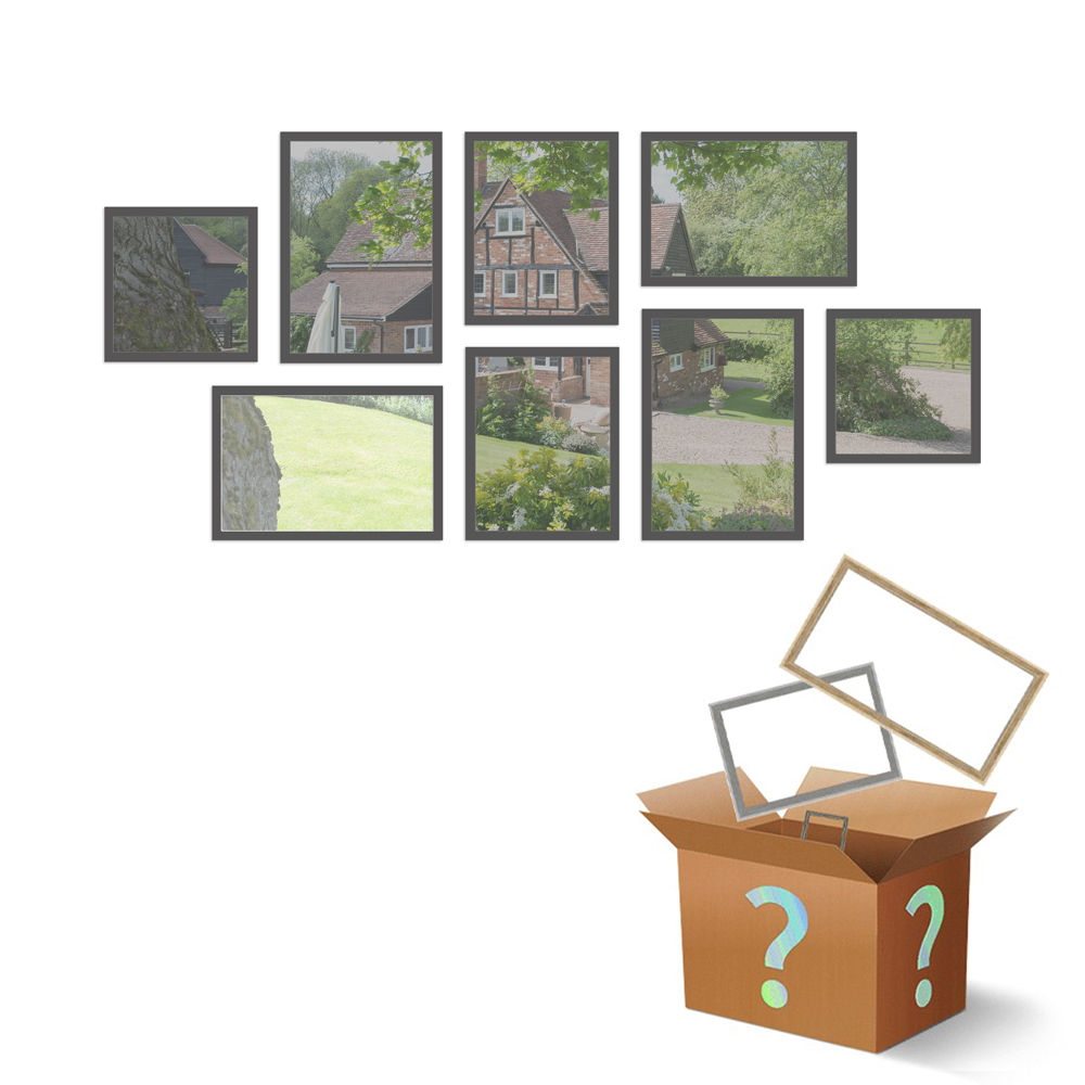 Mystery Box Bilderrahmen Set für Bilderwand | Landhaus