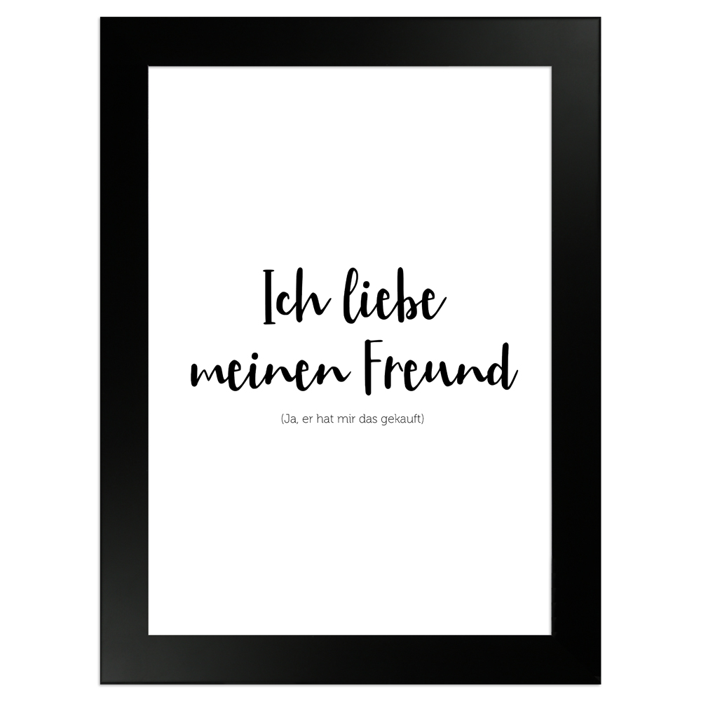 gerahmtes Poster | Freund