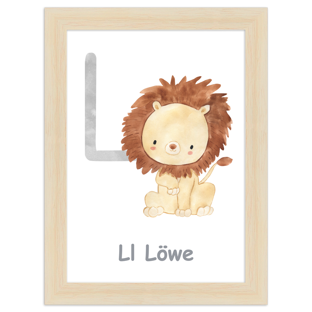 gerahmtes Poster | L - Löwe
