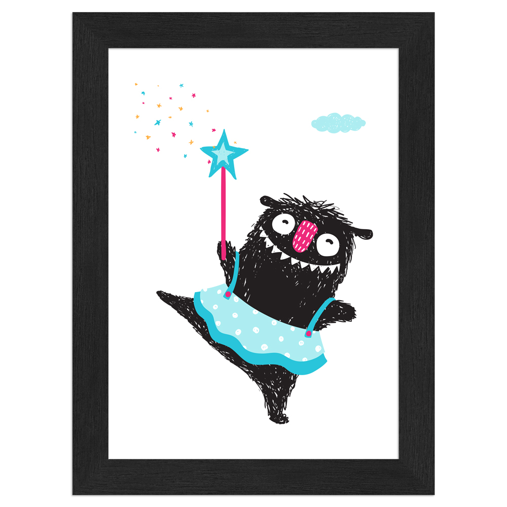gerahmtes Poster | Monsterchen-Fee