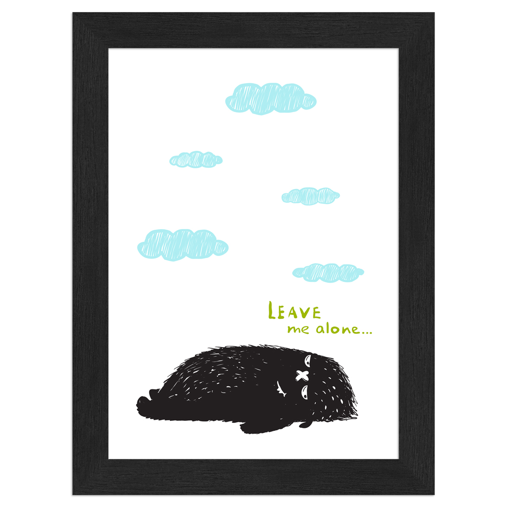 gerahmtes Poster | Leave me alone Monsterchen