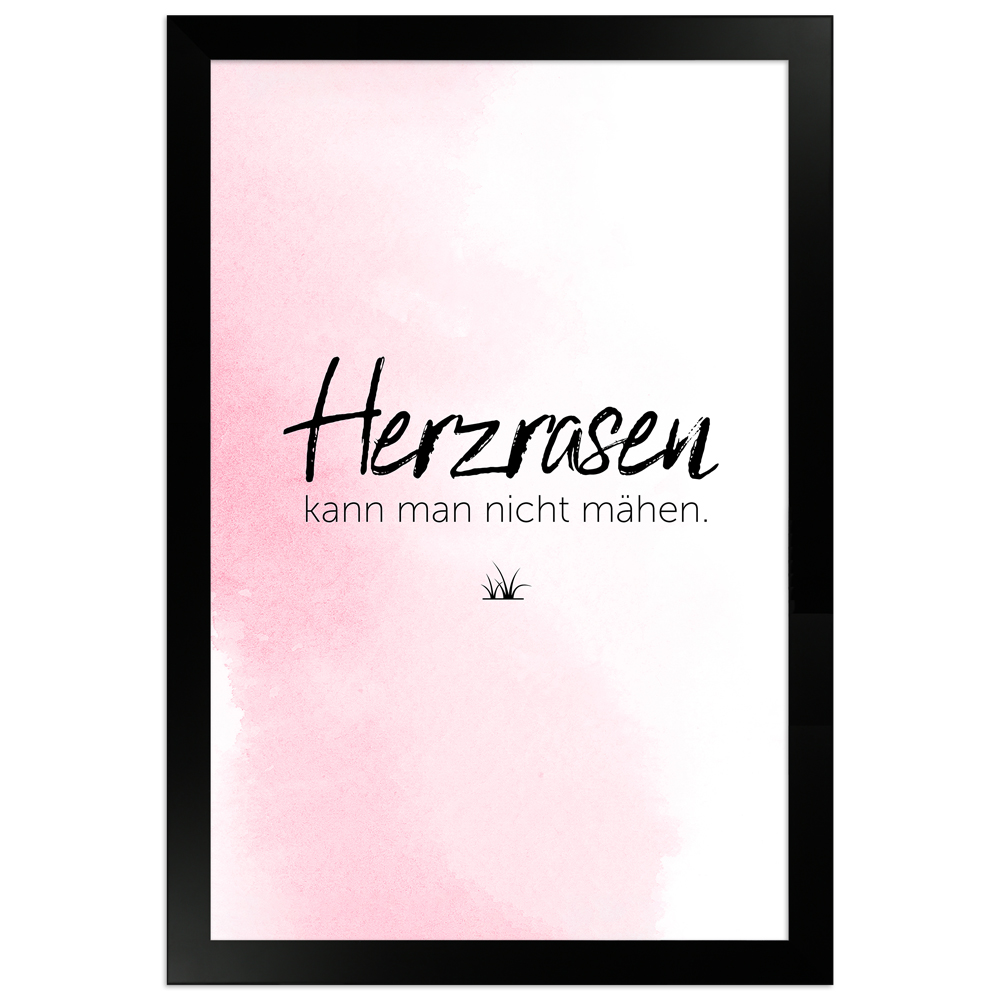 gerahmtes Poster | Herzrasen
