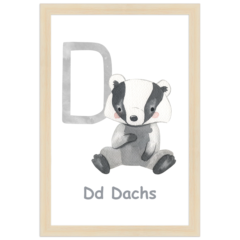 gerahmtes Poster | D - Dachs