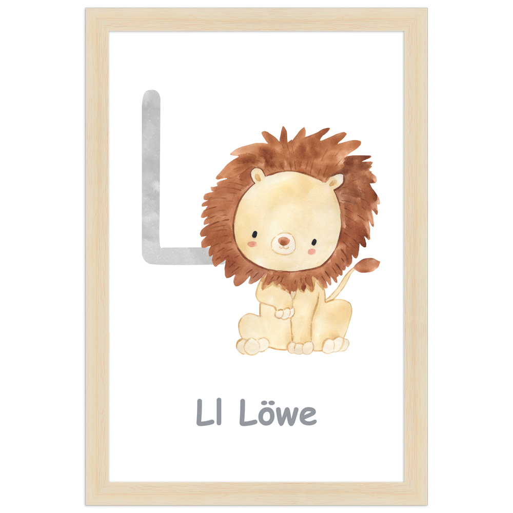 gerahmtes Poster | L - Löwe