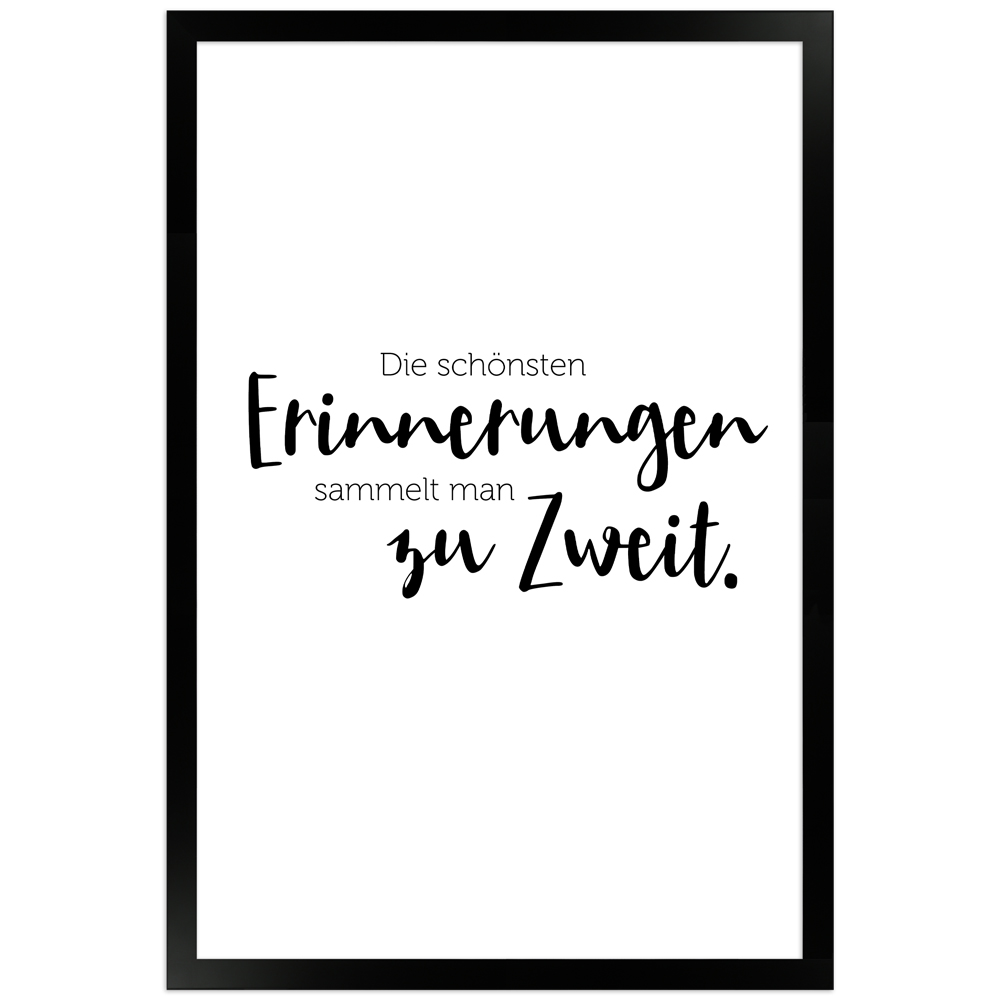 gerahmtes Poster | Erinnerungen zu Zweit