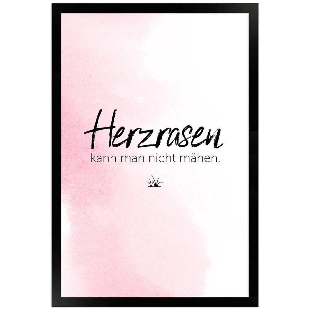 gerahmtes Poster | Herzrasen