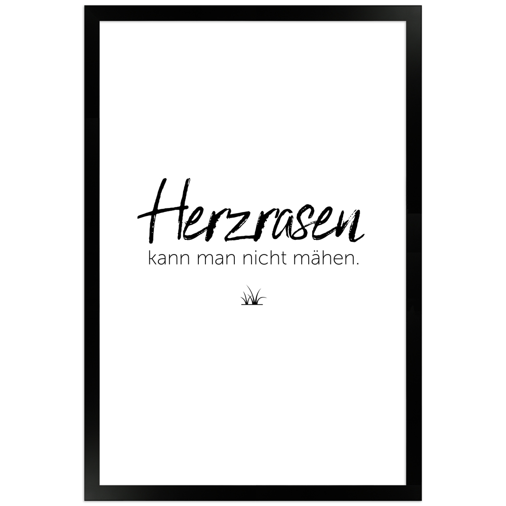 gerahmtes Poster | Herzrasen