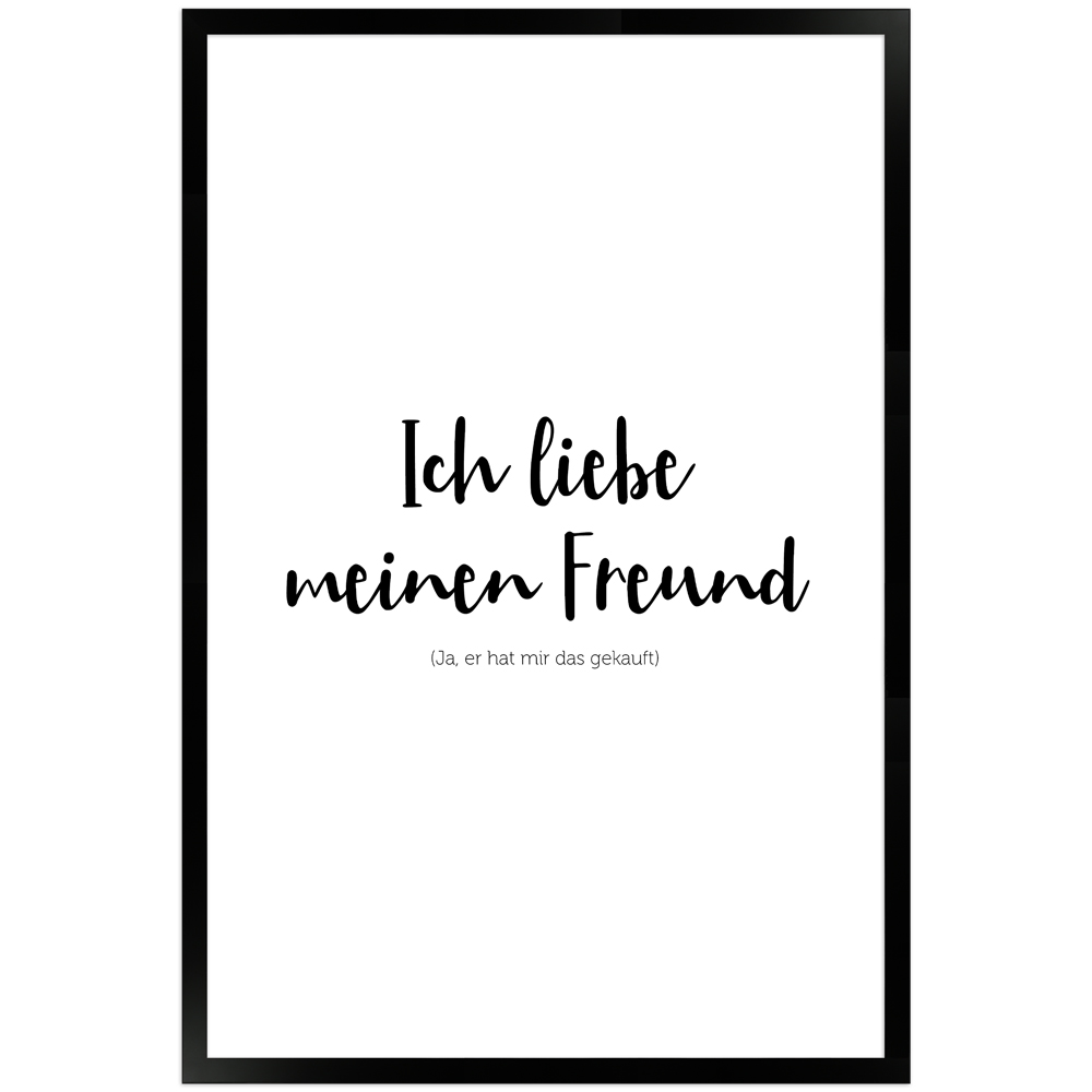 gerahmtes Poster | Freund