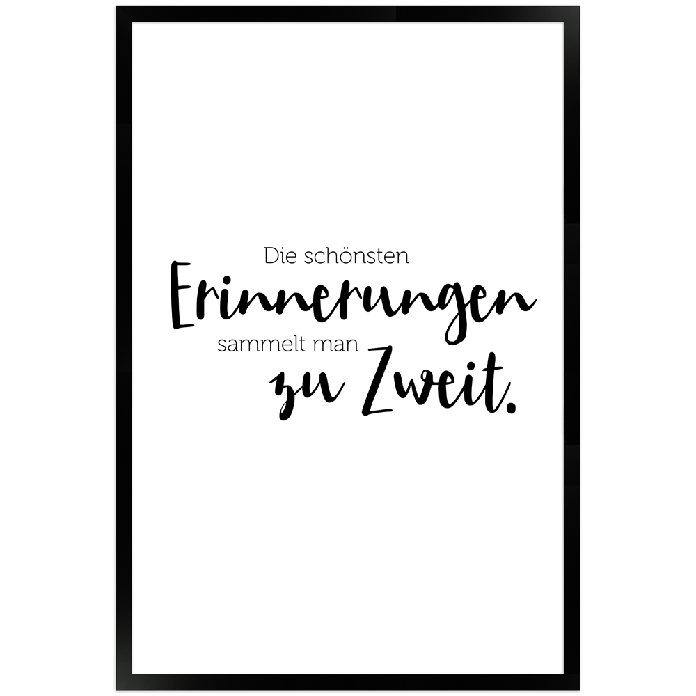 gerahmtes Poster | Erinnerungen zu Zweit