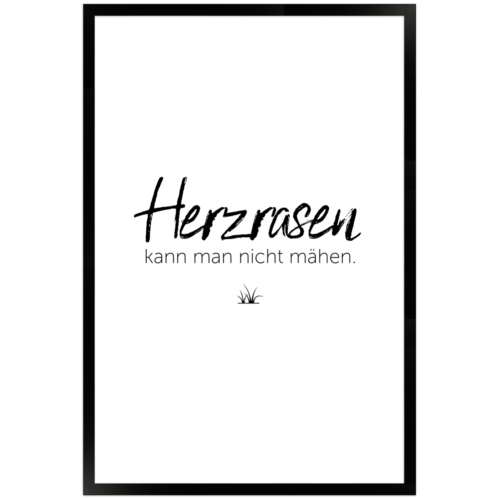 gerahmtes Poster | Herzrasen