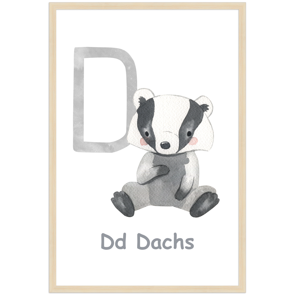 gerahmtes Poster | D - Dachs