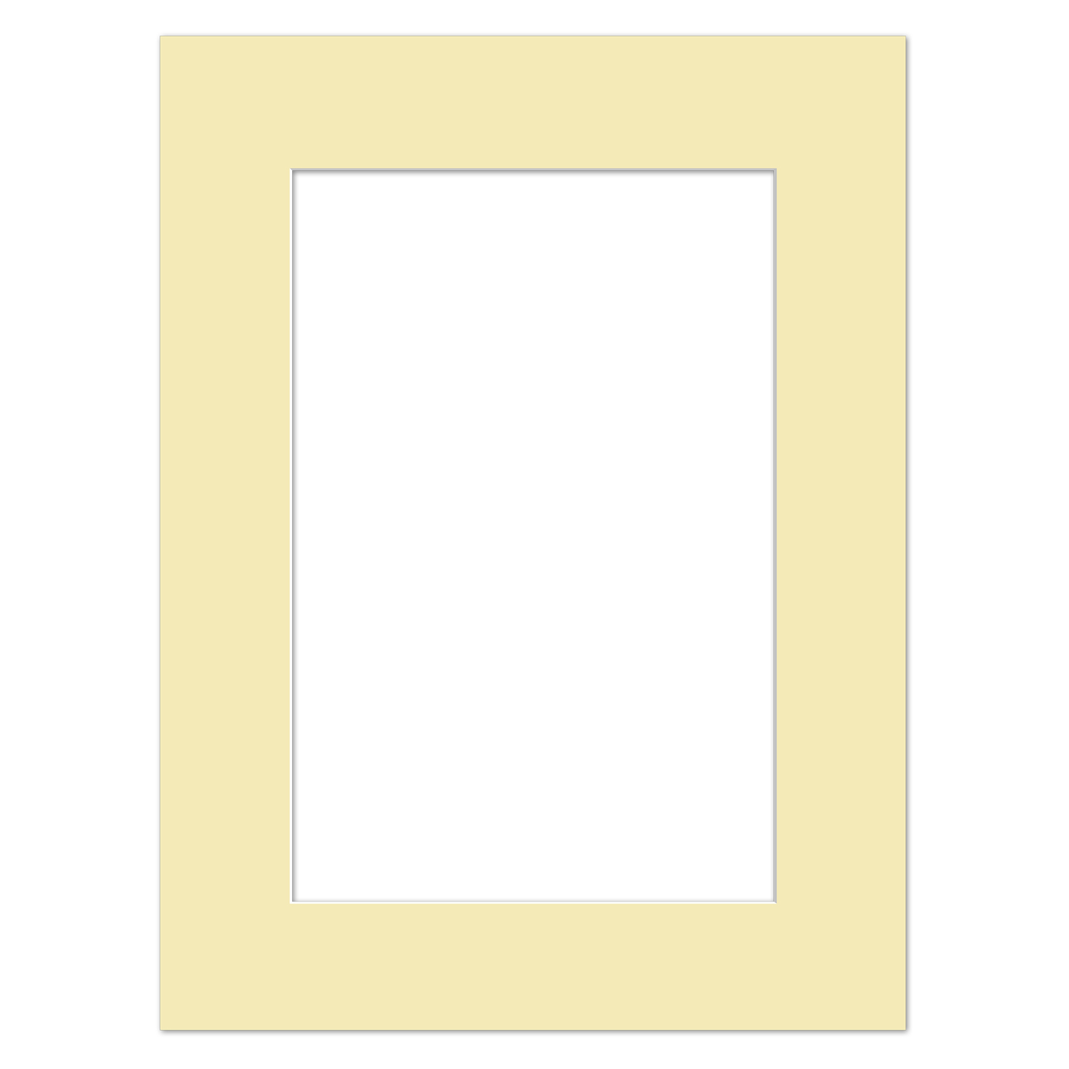Passepartout Creme 13 x 18 cm nach Maß für Bilderrahmen