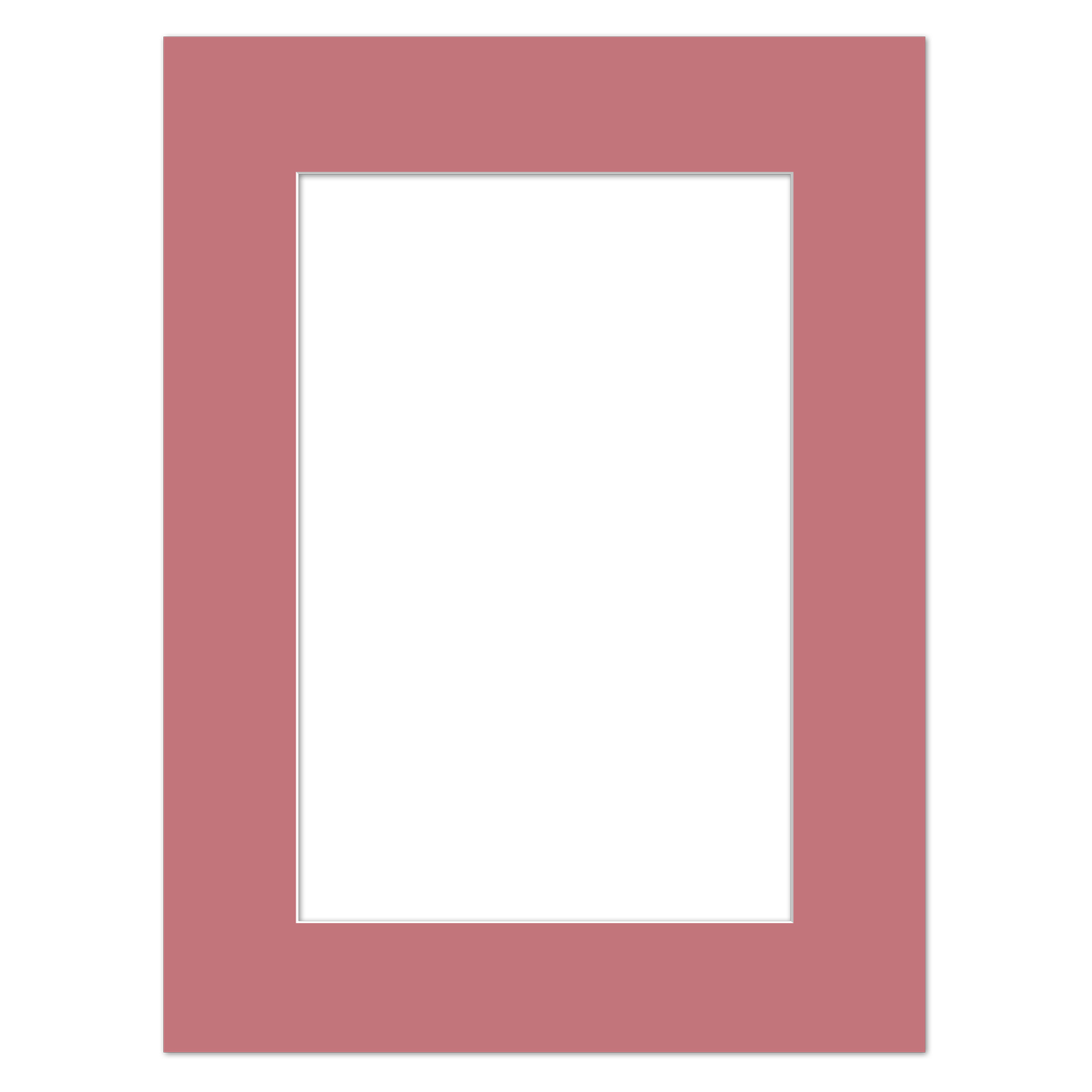 Passepartout AltRosa 20 x 30 cm nach Maß für Bilderrahmen