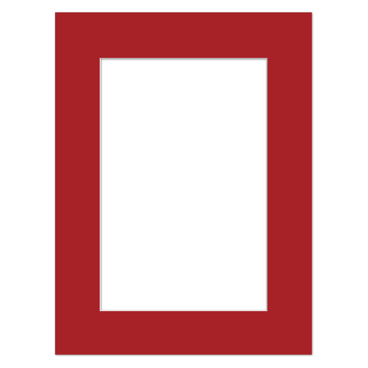 Passe-partout Rouge Cerise 10 x 20 cm sur mesure en plusieurs couleurs